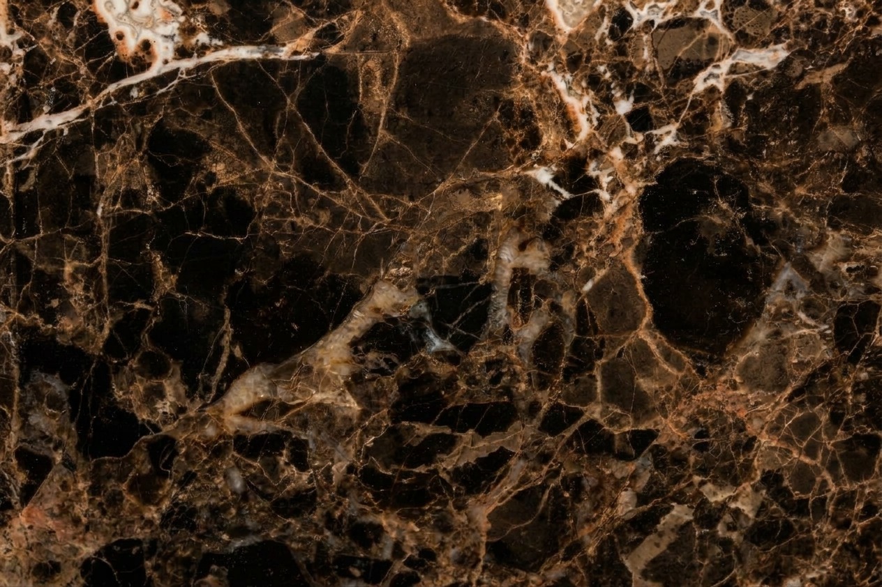 Dettaglio di una lastra di Emperador Dark